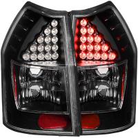 Anzo Black LED Tail Light Set 05-08 Dodge Magnum - Click Image to Close